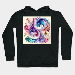 A Colorful Psychedelic Fractal Pattern Hoodie